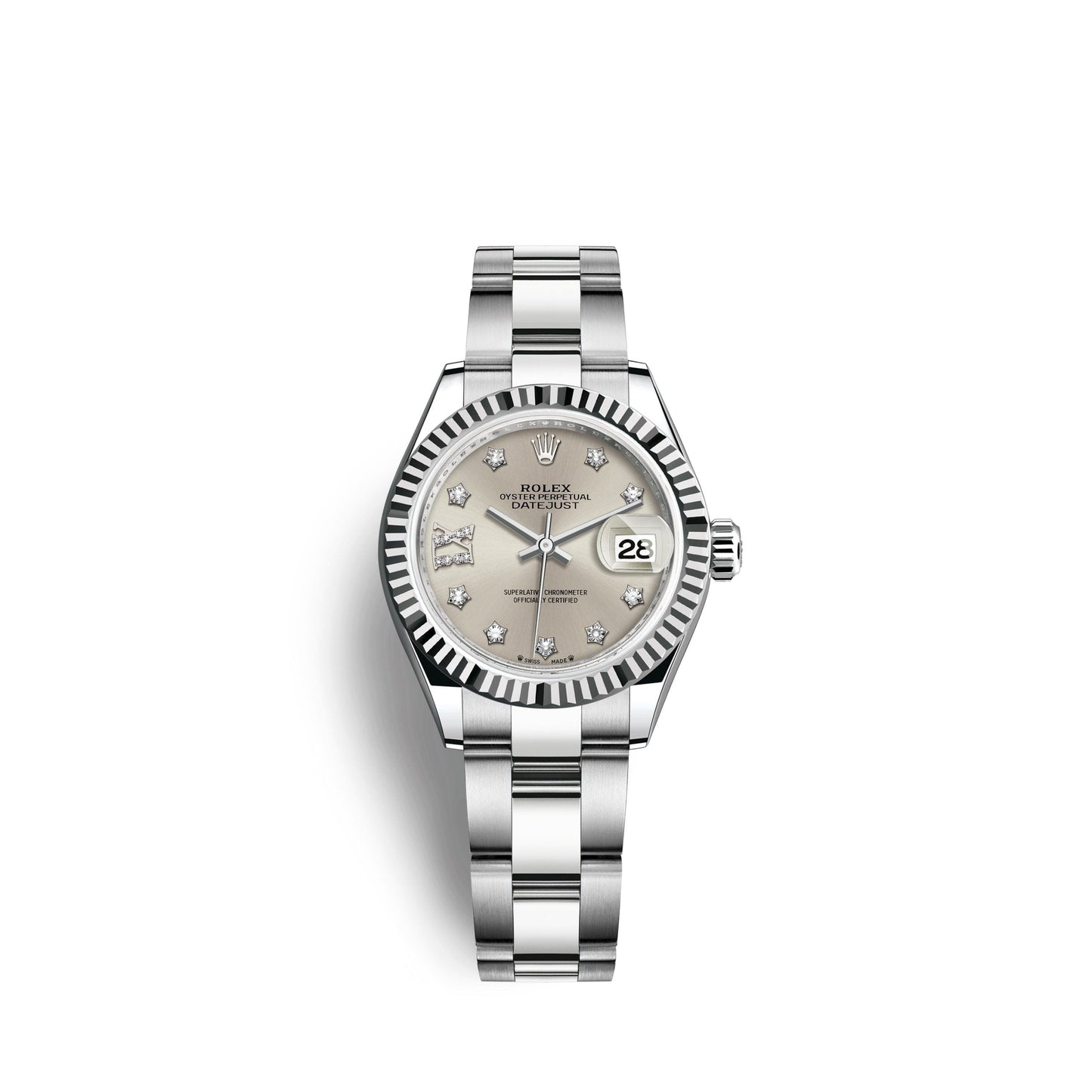 Lady-Datejust 28, Oystersteel and 18k White Gold, Ref# 279174-0022