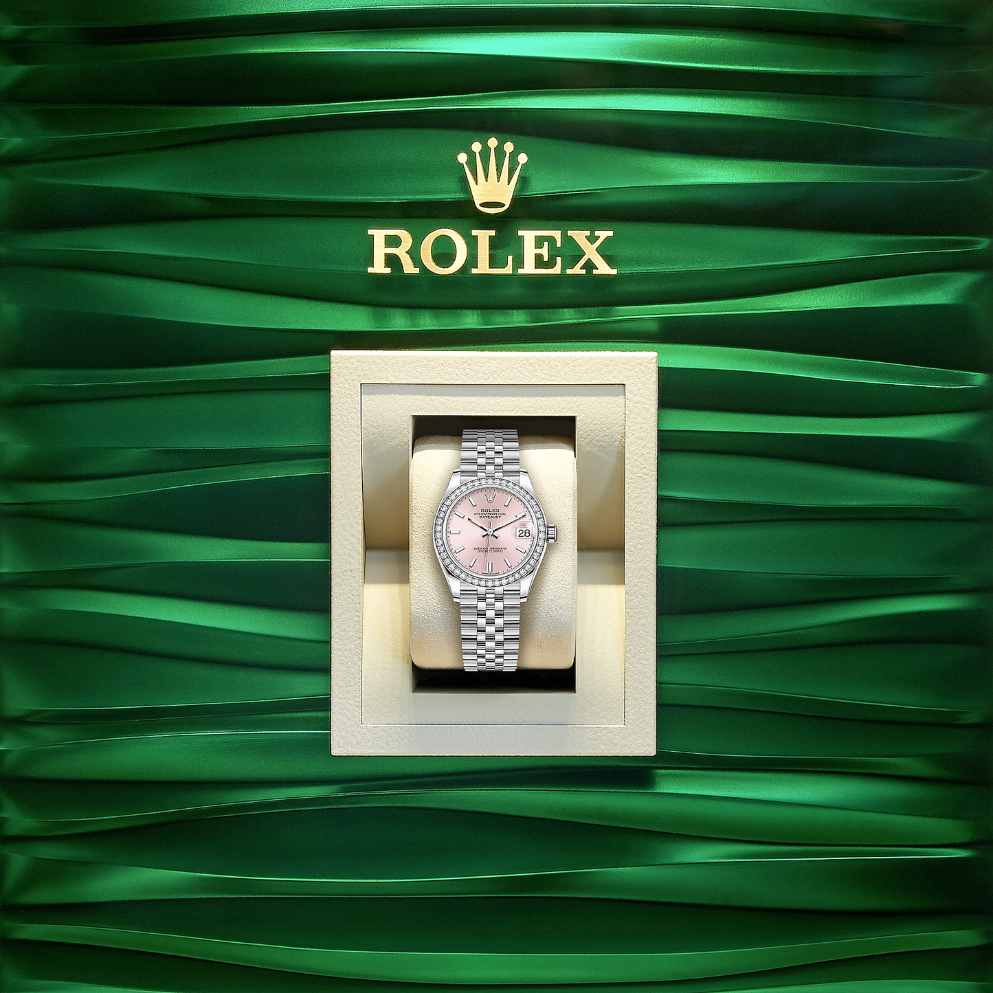 Lady-Datejust 28, Oystersteel and 18k White Gold, Ref# 279384RBR-0001