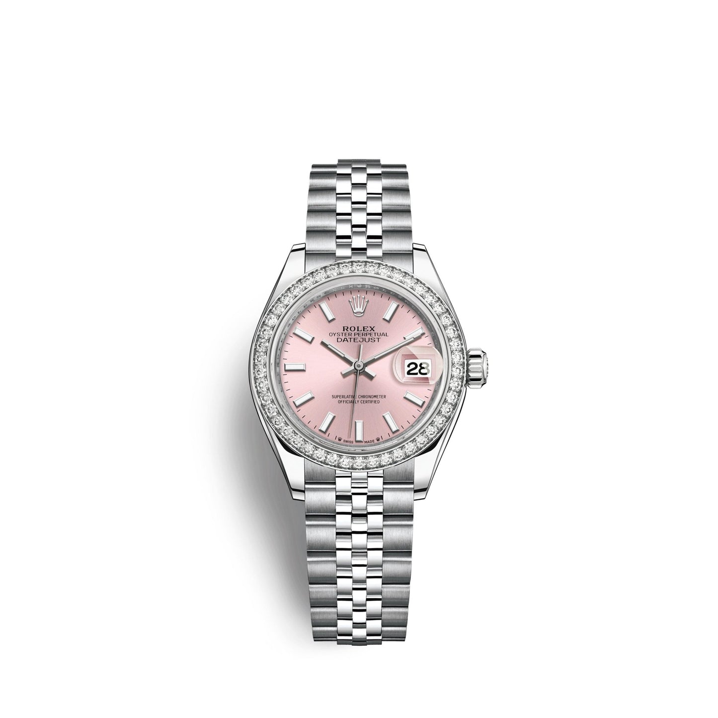Lady-Datejust 28, Oystersteel and 18k White Gold, Ref# 279384RBR-0001