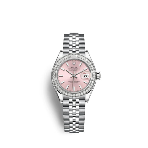 Lady-Datejust 28, Oystersteel and 18k White Gold, Ref# 279384RBR-0001