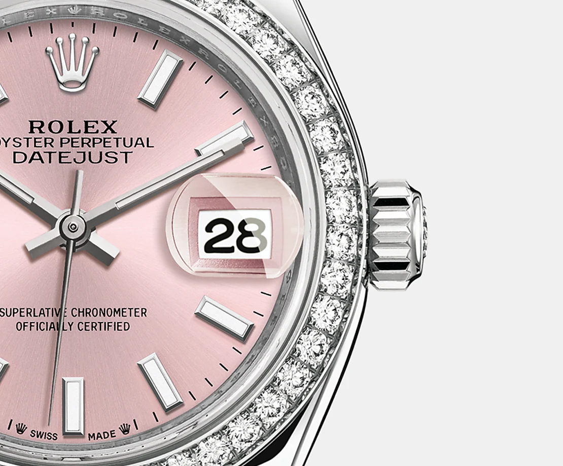 Lady-Datejust 28, Oystersteel and 18k White Gold, Ref# 279384RBR-0001