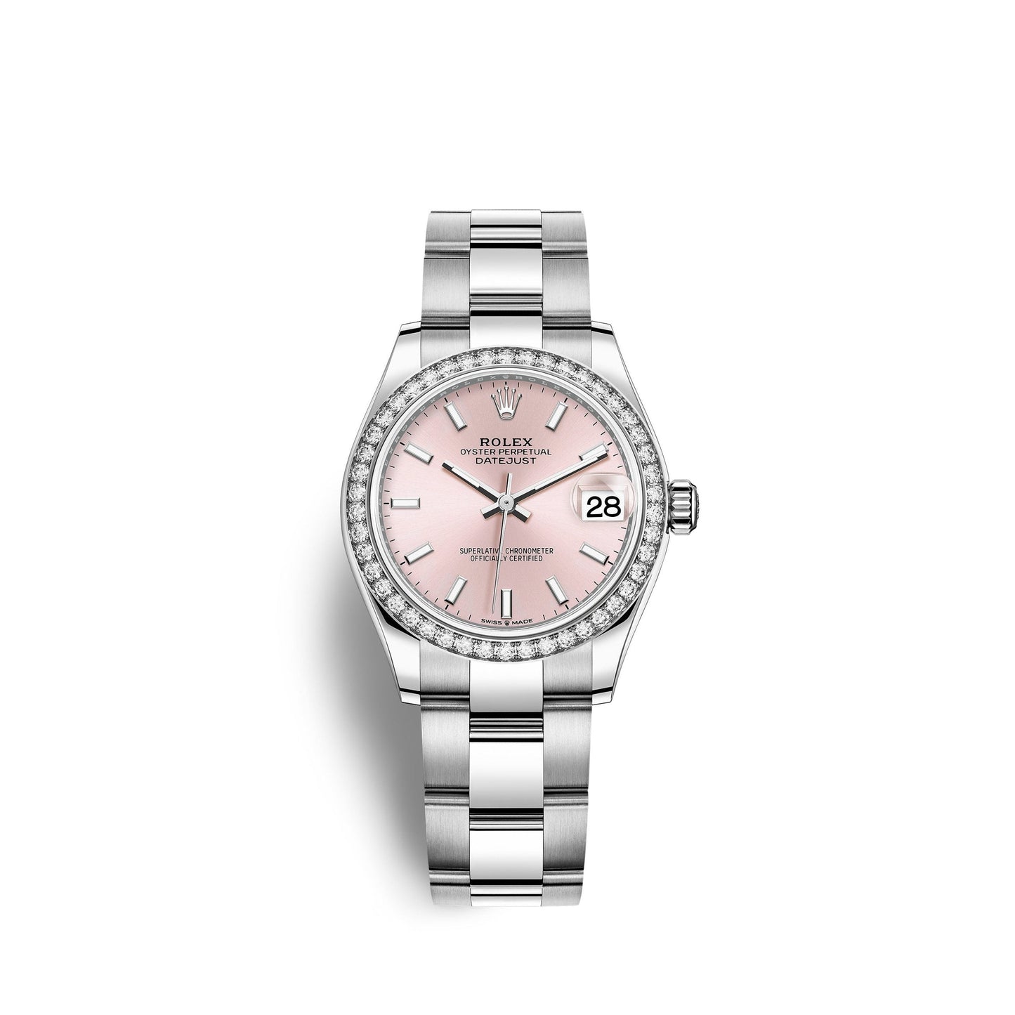 Lady-Datejust 28, Oystersteel and 18k White Gold, Ref# 279384RBR-0002