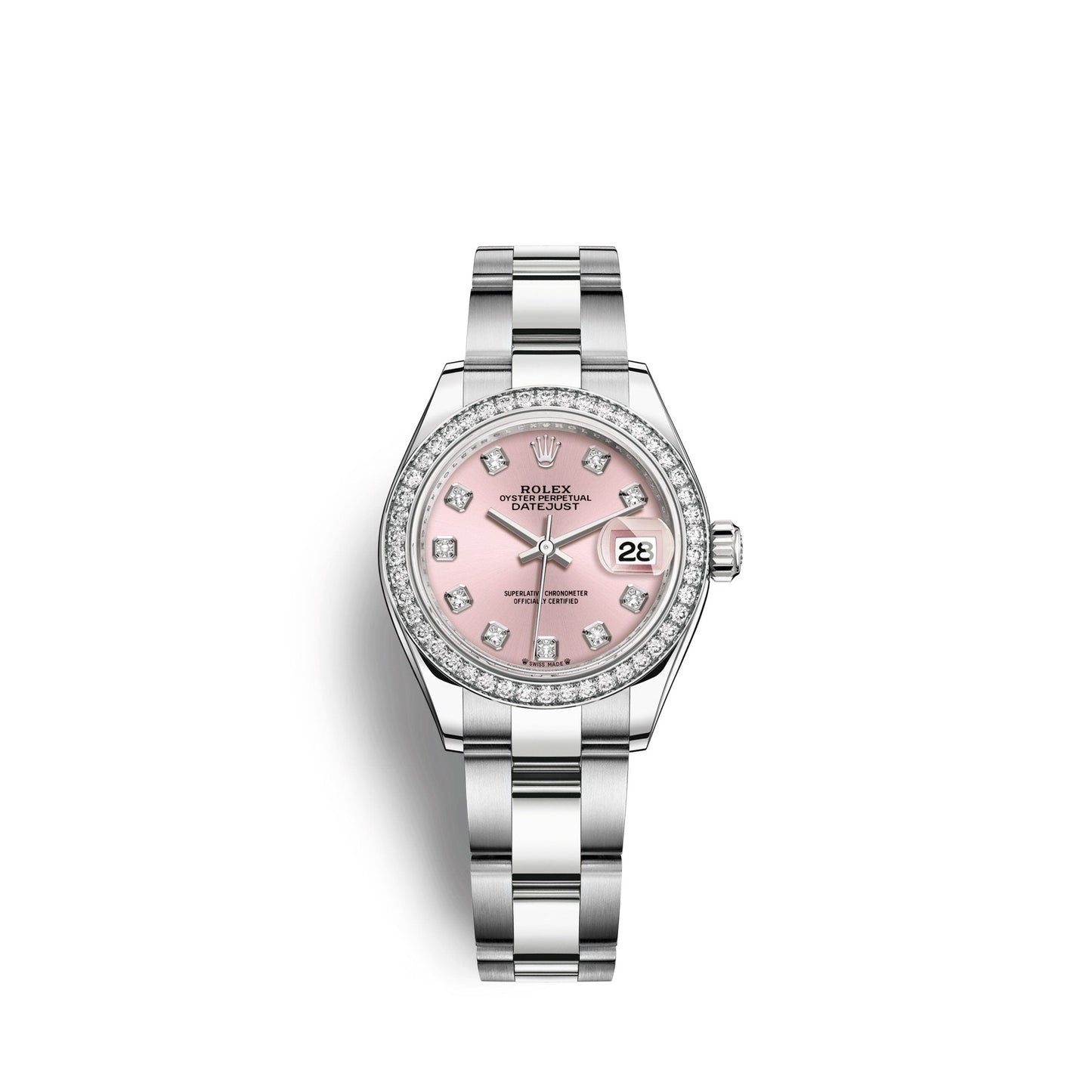 Lady-Datejust 28, Oystersteel and 18k White Gold, Ref# 279384RBR-0004
