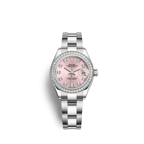 Lady-Datejust 28, Oystersteel and 18k White Gold, Ref# 279384RBR-0004