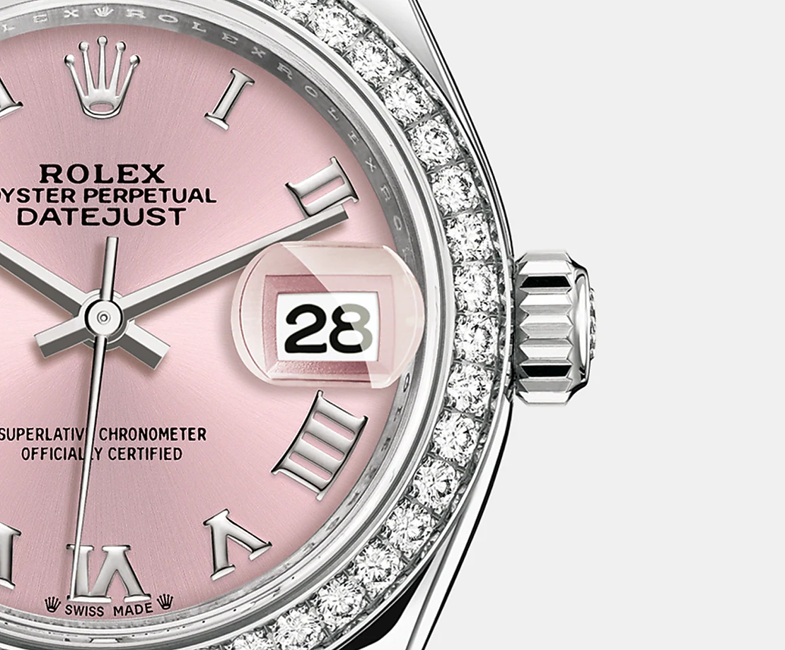 Lady-Datejust 28, Oystersteel and 18k White Gold, Ref# 279384RBR-0006