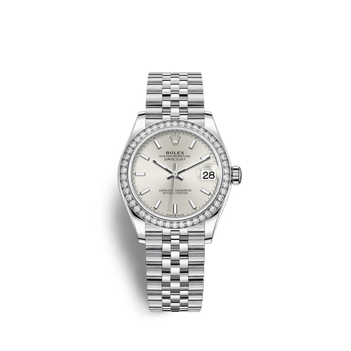 Lady-Datejust 28, Oystersteel and 18k White Gold, Ref# 279384RBR-0007