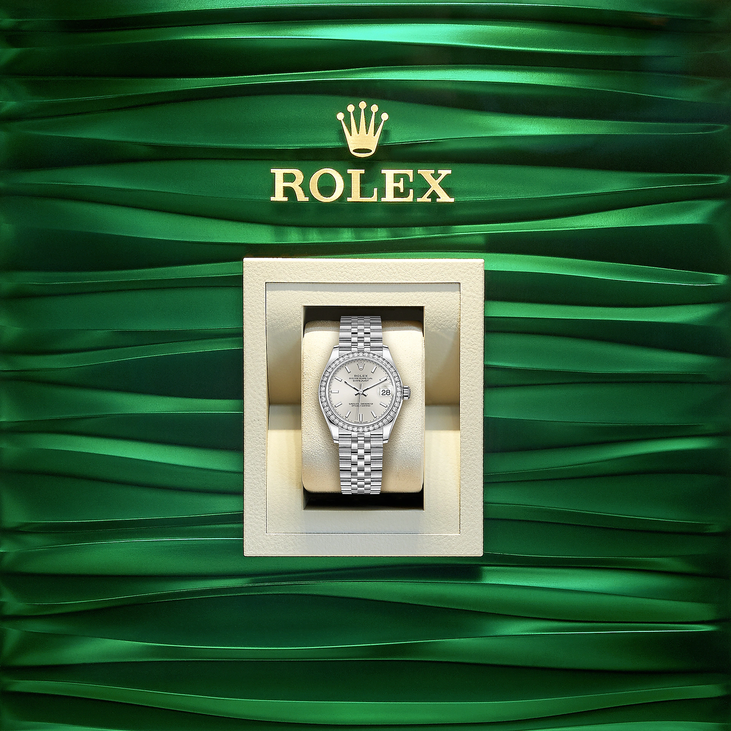 Lady-Datejust 28, Oystersteel and 18k White Gold, Ref# 279384RBR-0007