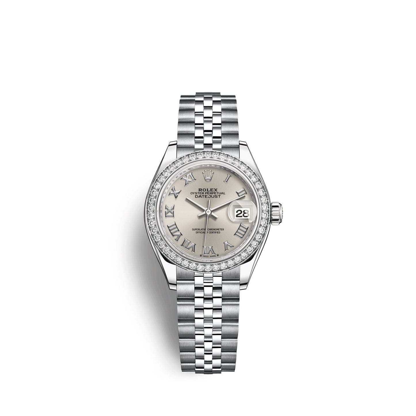 Lady-Datejust 28, Oystersteel and 18k White Gold, Ref# 279384RBR-0009