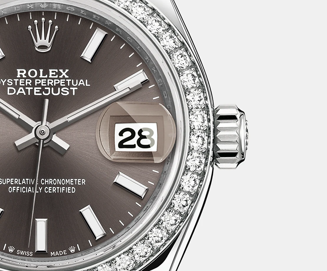Lady-Datejust 28, Oystersteel and 18k White Gold, Ref# 279384RBR-0013