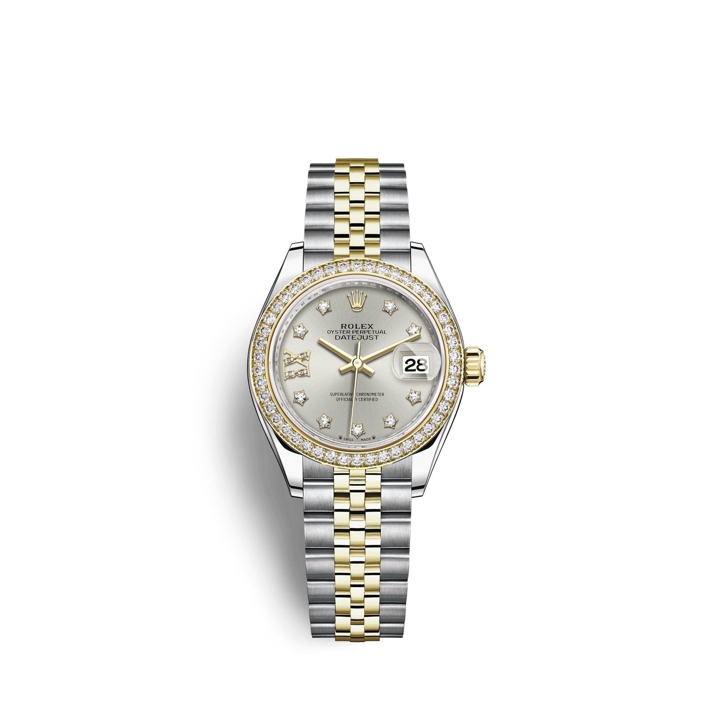 Lady-Datejust 28, Oystersteel and 18k Yellow Gold, Ref# 279383RBR-0003