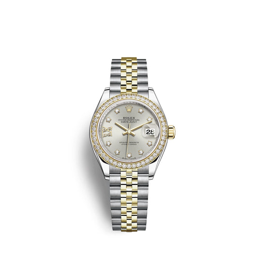 Lady-Datejust 28, Oystersteel and 18k Yellow Gold, Ref# 279383RBR-0003