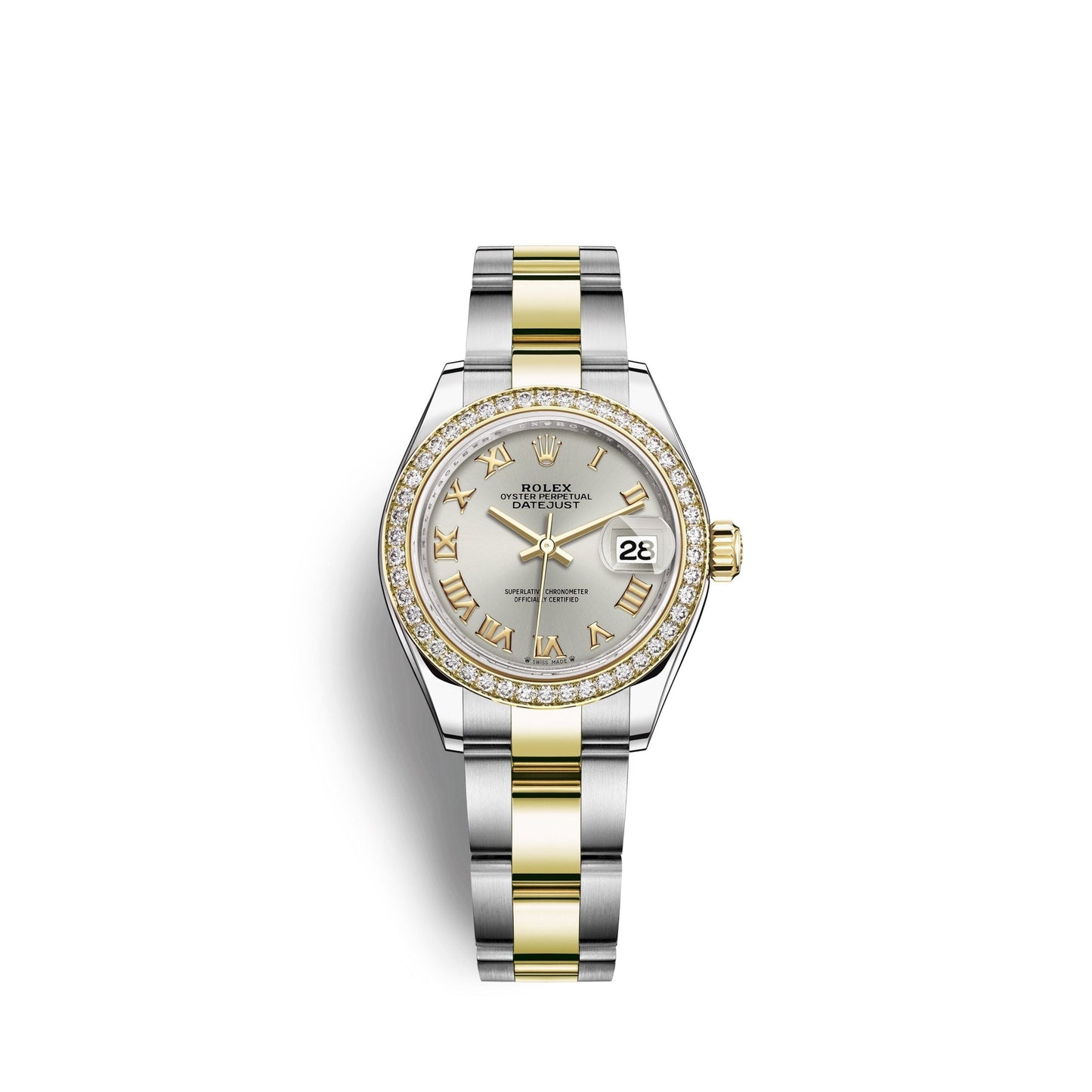 Lady-Datejust 28, Oystersteel and 18k Yellow Gold, Ref# 279383RBR-0006
