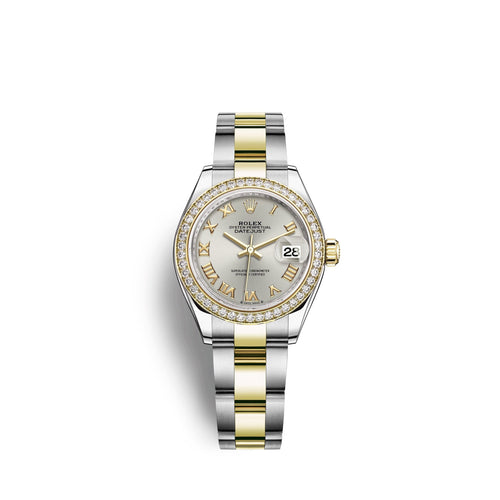 Lady-Datejust 28, Oystersteel and 18k Yellow Gold, Ref# 279383RBR-0006