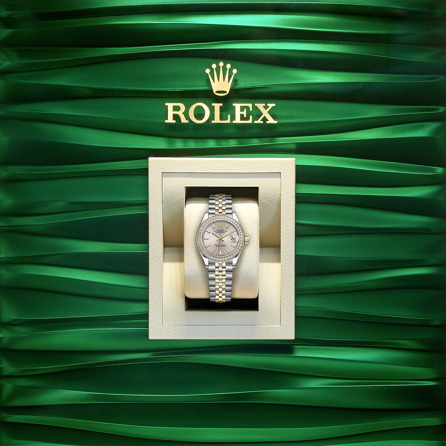 Lady-Datejust 28, Oystersteel and 18k Yellow Gold, Ref# 279383RBR-0017