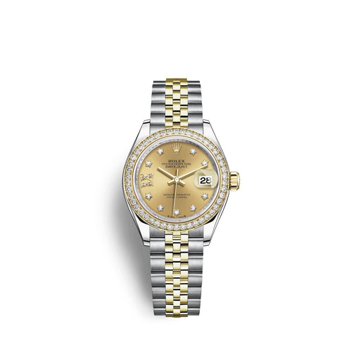 Lady-Datejust 28, Oystersteel and 18k Yellow Gold, Ref# 279383RBR-0021