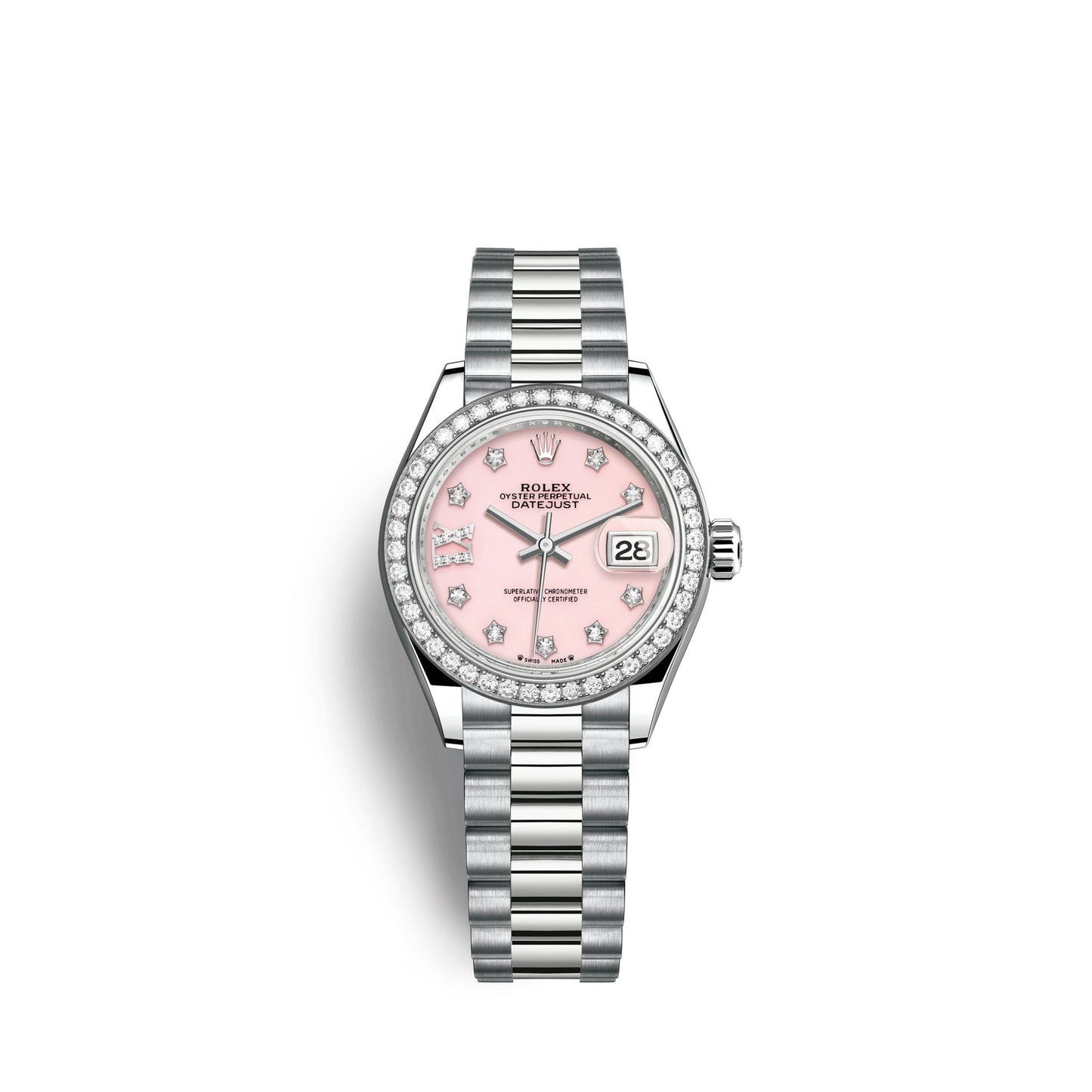 Lady-Datejust 28mm, 18k White Gold, Ref# 279139rbr-0002