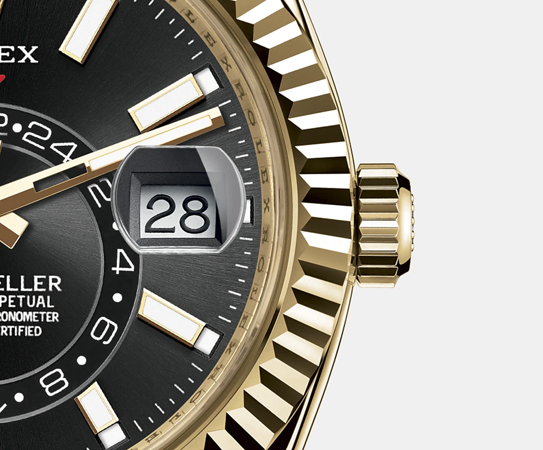 Sky-Dweller 42mm, 18k Yellow Gold, Ref# 326938-0004