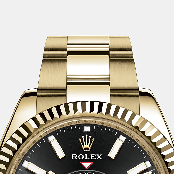 Sky-Dweller 42mm, 18k Yellow Gold, Ref# 326938-0004