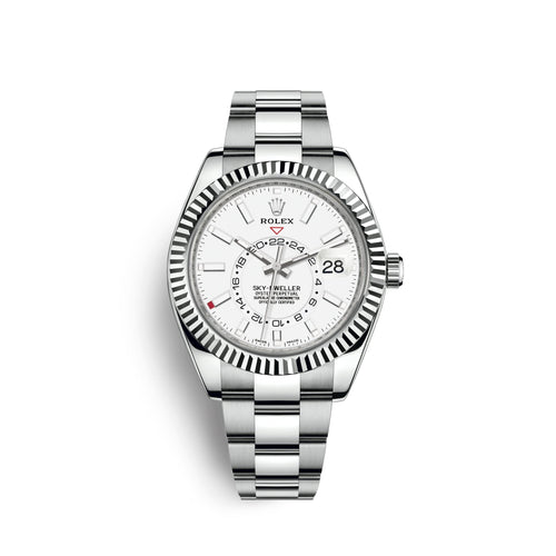 Sky-Dweller 42mm, Oystersteel and 18k White Gold, Ref# 326934-0001