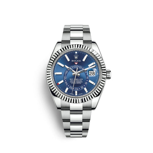 Sky-Dweller 42mm, Oystersteel and 18k White Gold, Ref# 326934-0003