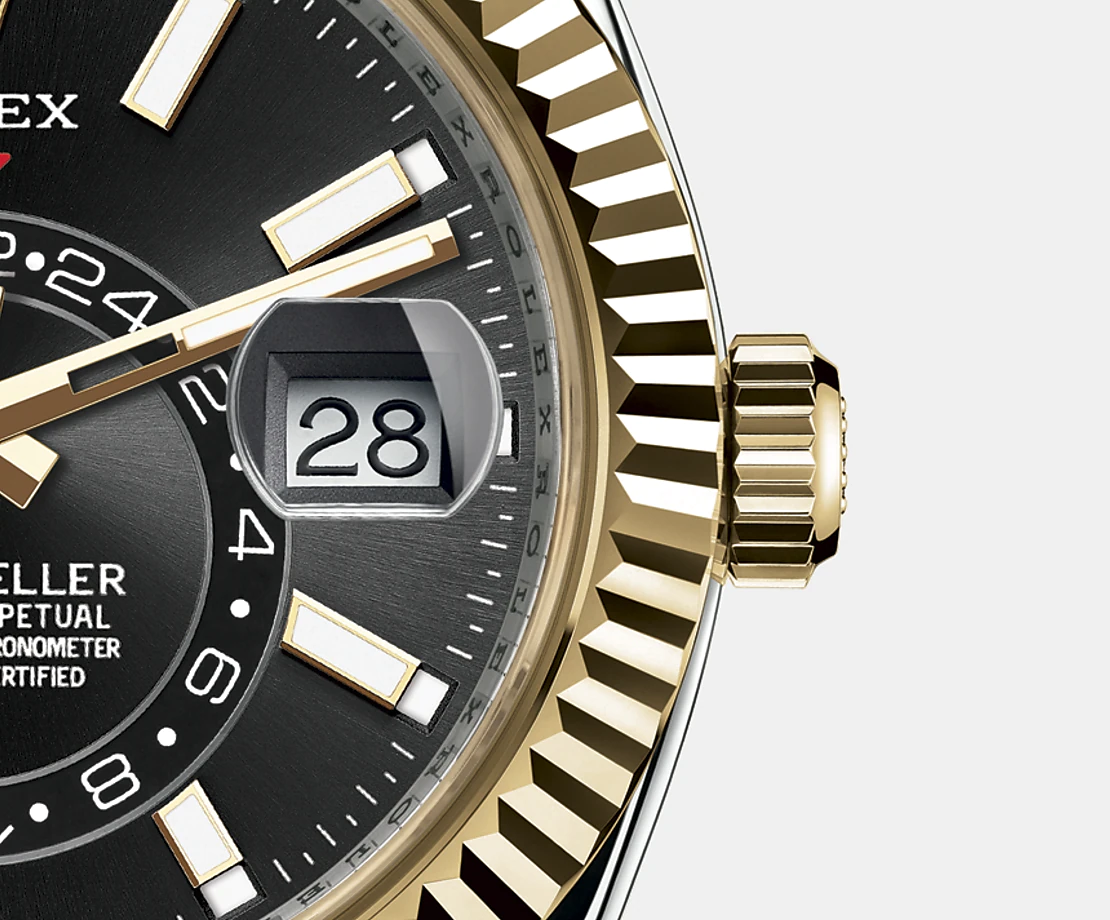 Sky-Dweller 42mm, Oystersteel and 18k Yellow Gold, Ref# 326933-0002
