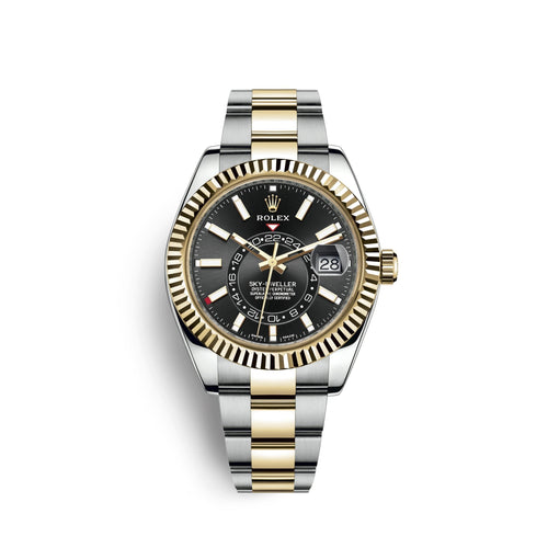 Sky-Dweller 42mm, Oystersteel and 18k Yellow Gold, Ref# 326933-0002