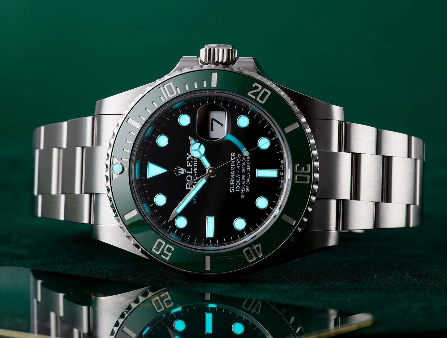 Submariner Date Oyster, 41 mm, Oystersteel m126610lv-0002 “Starbucks”