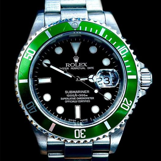 Submariner Green 50th Anniversary Steel Mens Watch 16610LV