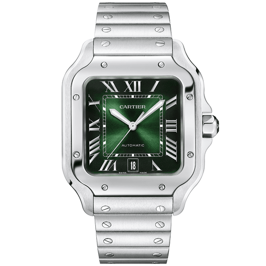 Santos de Cartier Large Smoky Green Dial Automatic Bracelet/Strap Watch