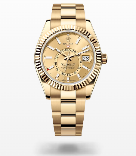 Sky Dweller Blue Dial 18K White Gold Bezel Steel Jubilee Men’s Watch 326934